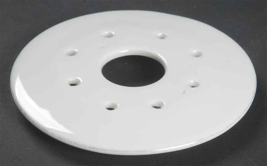 Greek Key Black (White Background) Strainer for Round Butter by Heinrich - H&C-1