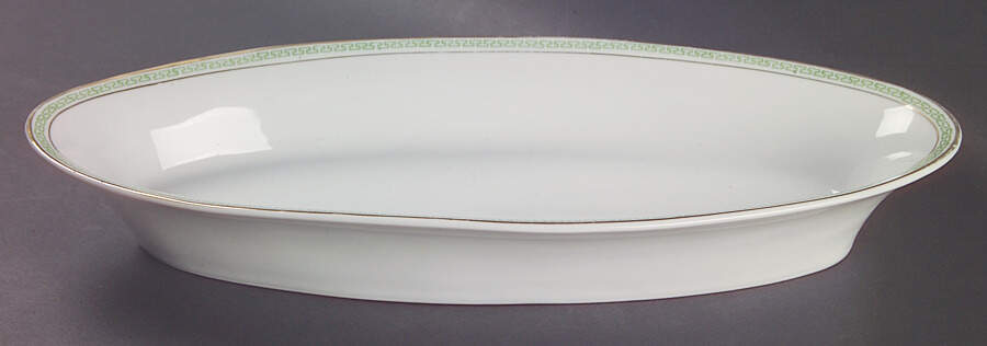 Greek Key Green Celery by Heinrich - H&C-1