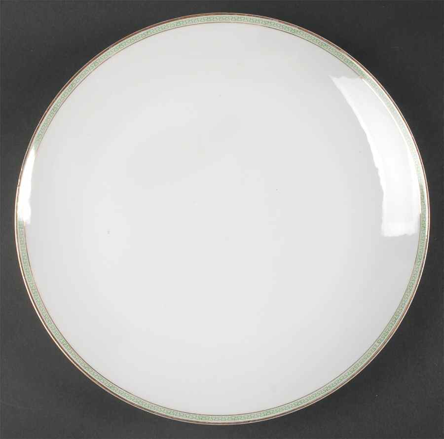Greek Key Green 12" Chop Plate (Round Platter) by Heinrich - H&C-1