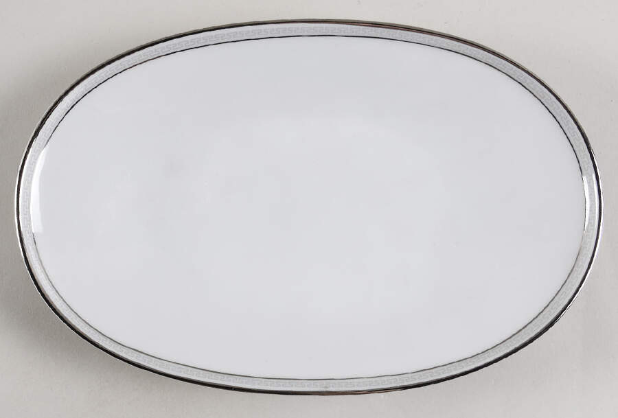Greek Key Gray (Platinum Trim) Relish by Heinrich - H&C-1