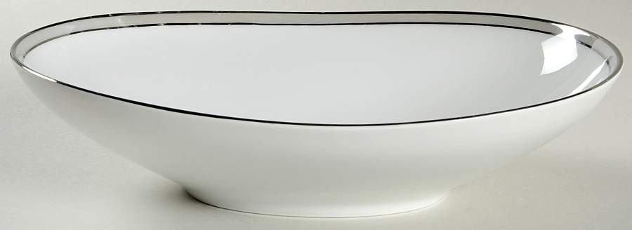 Grey Luster 10" Oval Vegetable Bowl by Heinrich - H&C-1