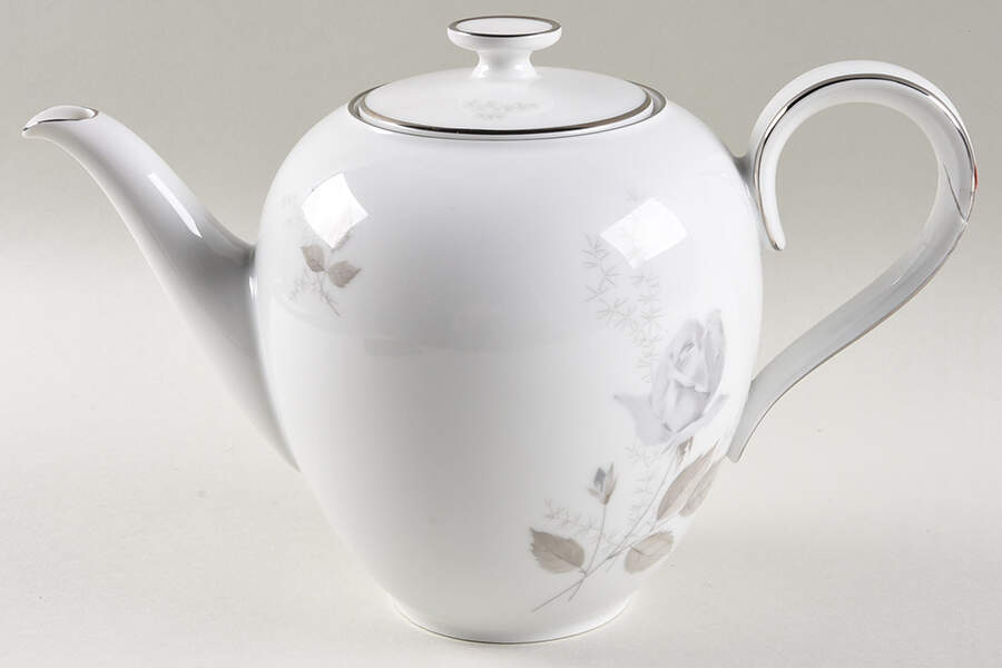 Grey Rose Teapot & Lid by Heinrich - H&C-1