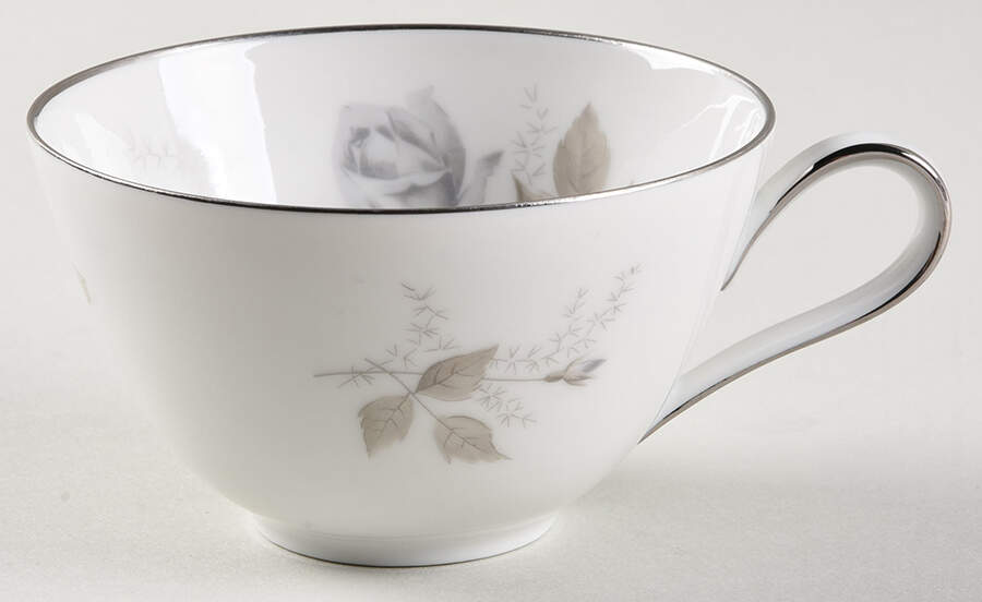 Grey Rose Flat Cup by Heinrich - H&C-1