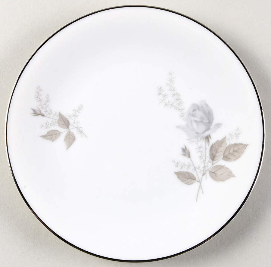 Grey Rose Bread & Butter Plate by Heinrich - H&C-1