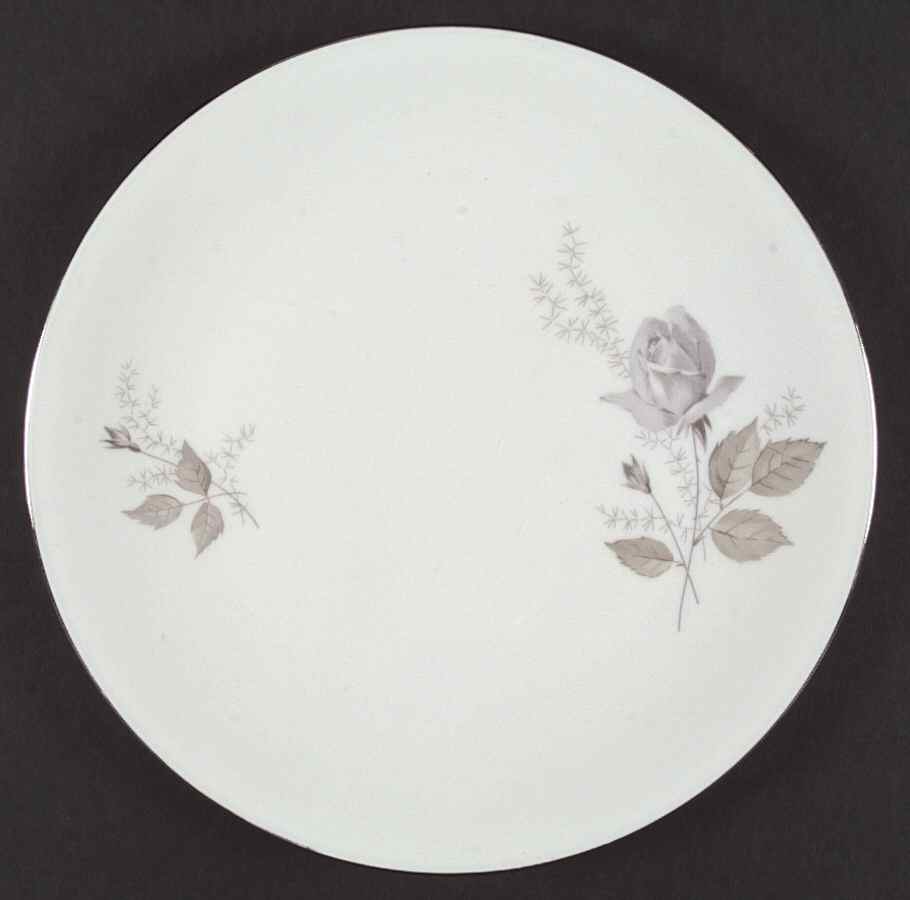 Grey Rose Dinner Plate by Heinrich - H&C-1