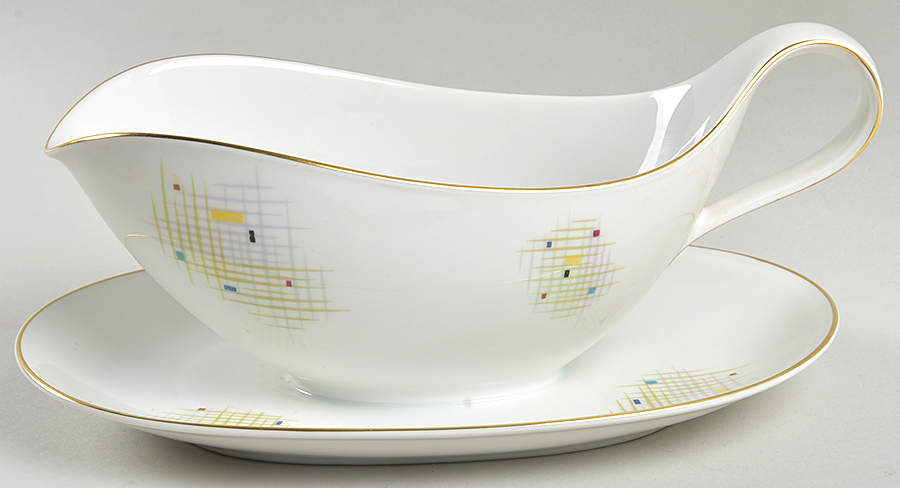 Gramercy Square Gravy Boat with Attached Underplate by Heinrich - H&C-1