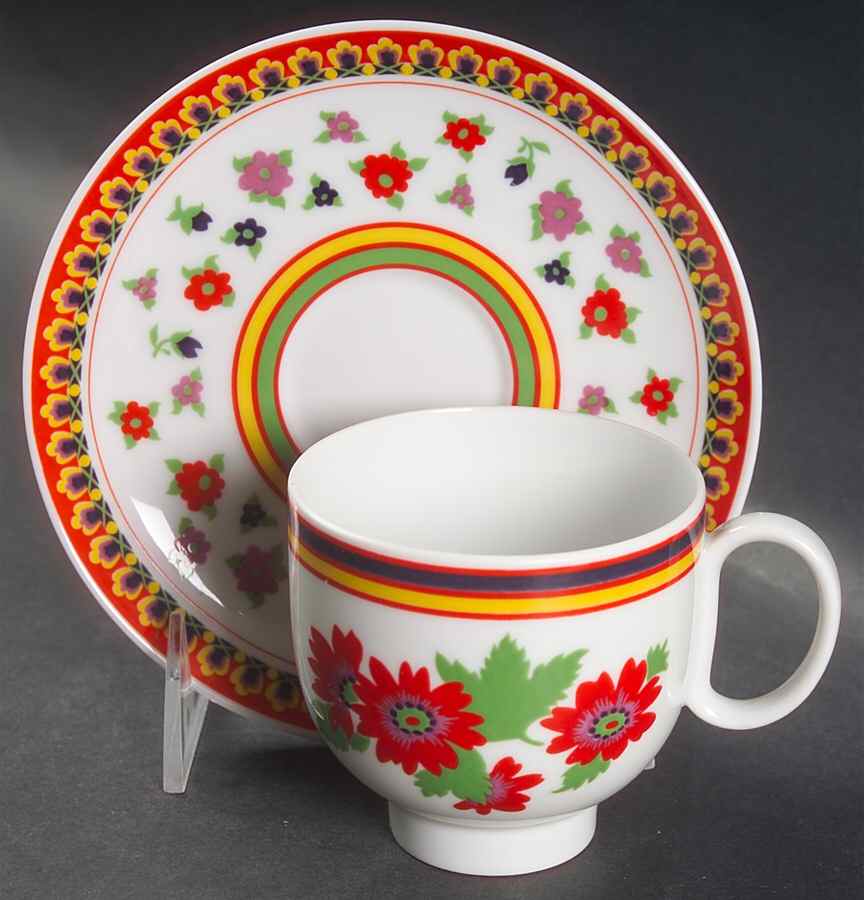 Gypsy Footed Cup & Saucer Set by Heinrich - H&C-1