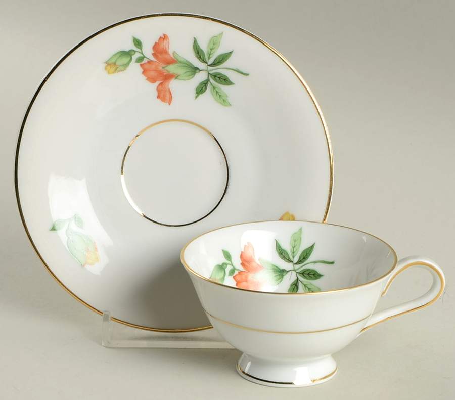 HC102 Footed Demitasse Cup & Saucer Set by Heinrich - H&C-1
