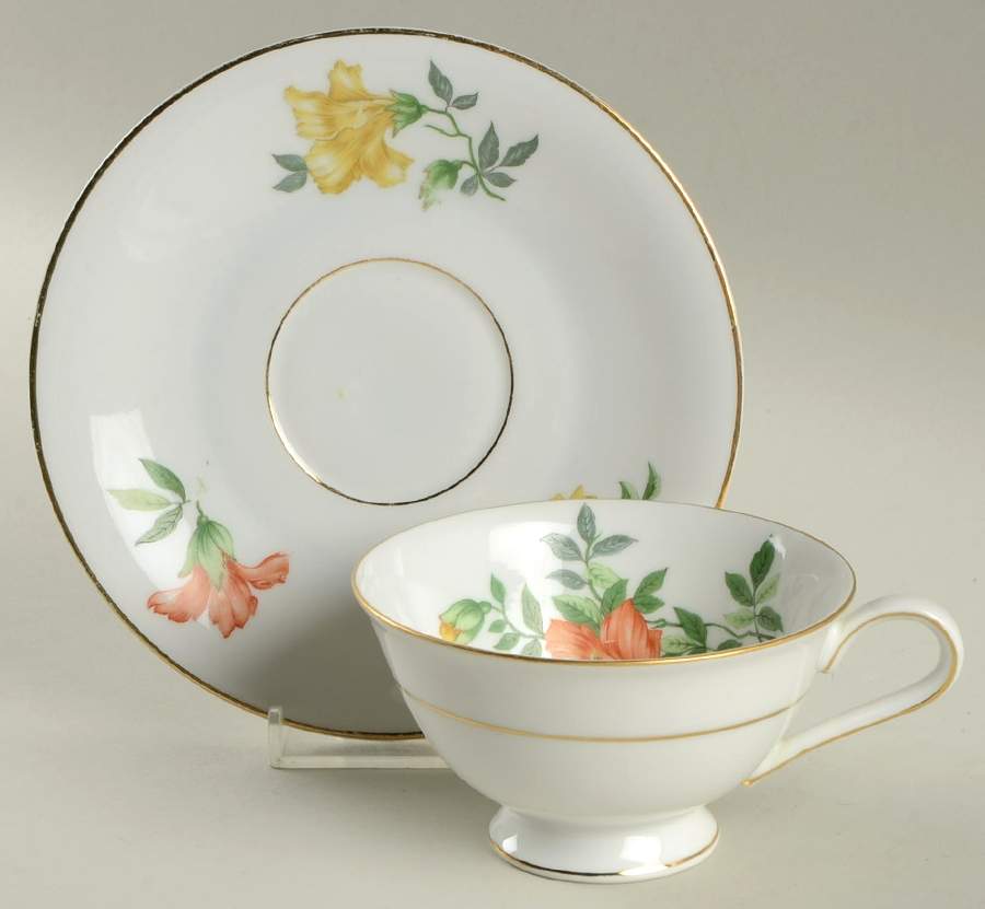 HC102 Footed Cup & Saucer Set by Heinrich - H&C-1
