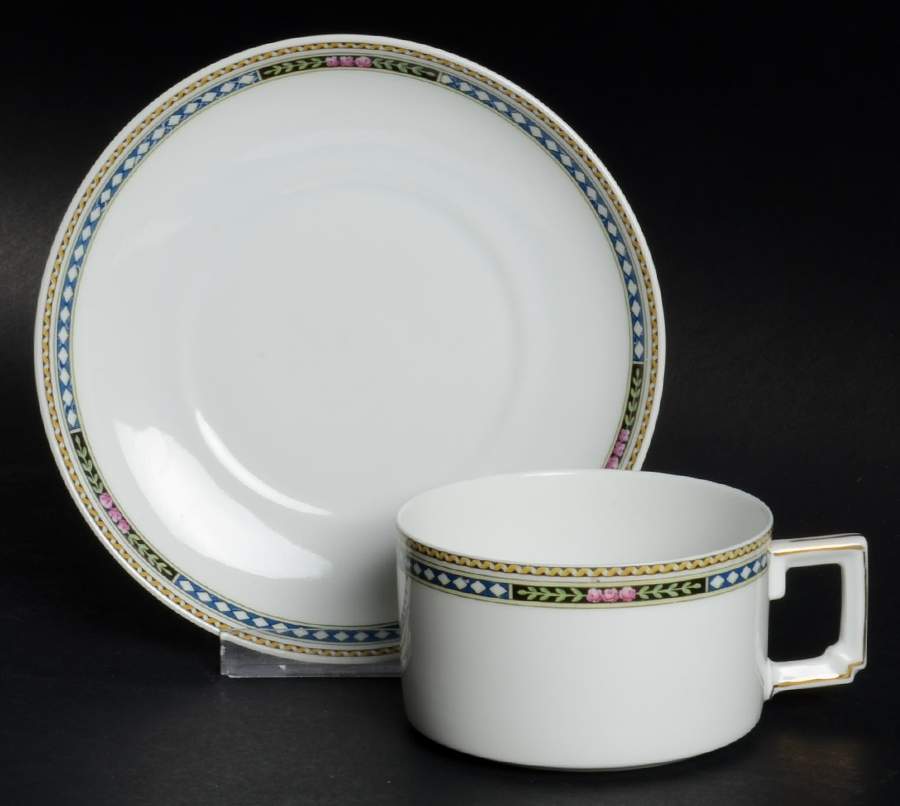 10073 Flat Cup & Saucer Set by Heinrich - H&C-1