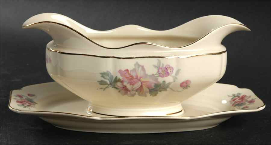 12532 Gravy Boat with Attached Underplate by Heinrich - H&C-1