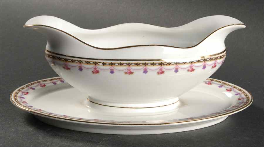 9703 Gravy Boat with Attached Underplate by Heinrich - H&C-1