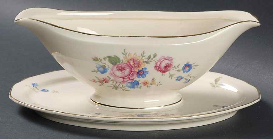12955 Gravy Boat with Attached Underplate by Heinrich - H&C-1