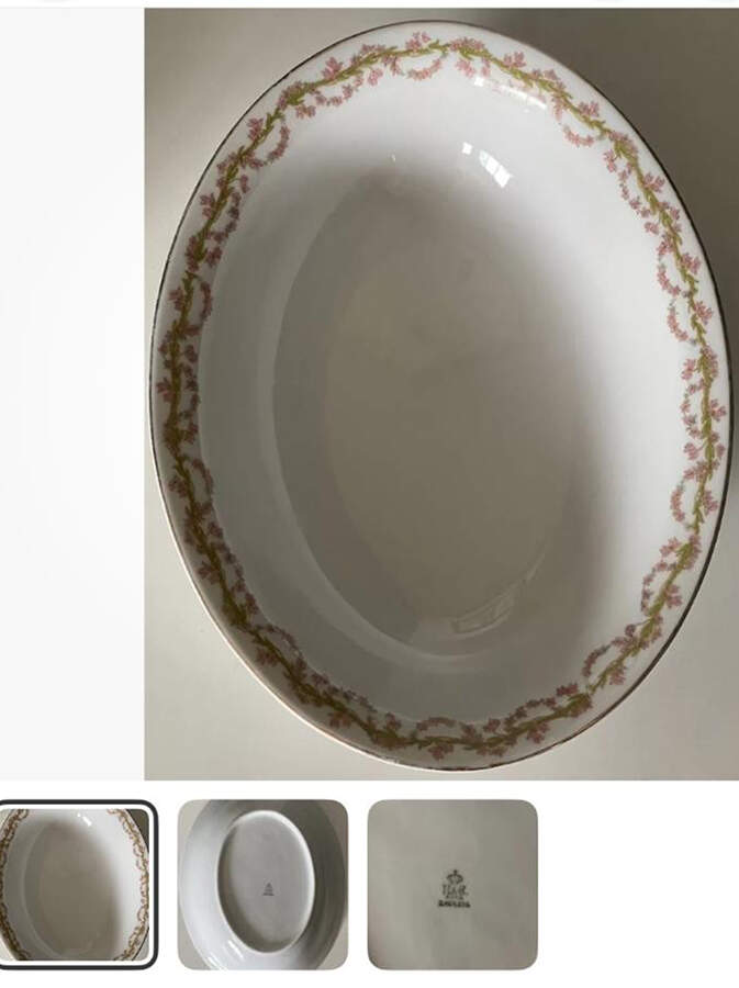 HC176 10" Oval Vegetable Bowl by Heinrich - H&C-1