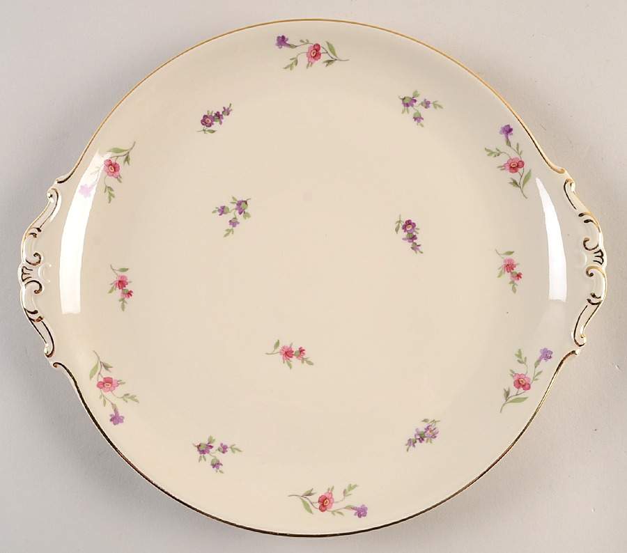 Victoria (Smooth) Handled Cake Plate by Heinrich - H&C-1
