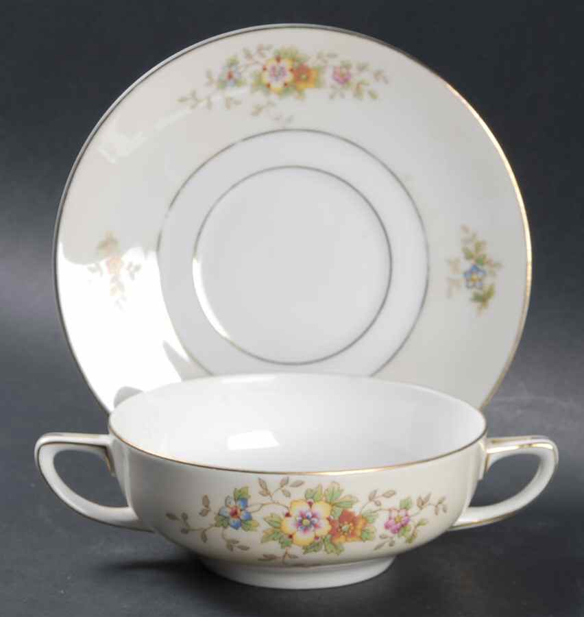 HC206 Flat Cream Soup Bowl & Saucer Set by Heinrich - H&C-1