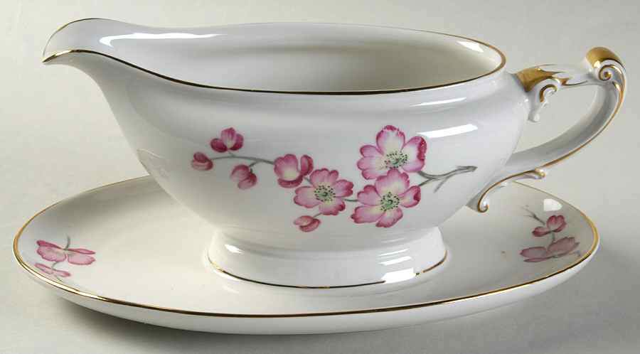 14852 Gravy Boat with Attached Underplate by Heinrich - H&C-1