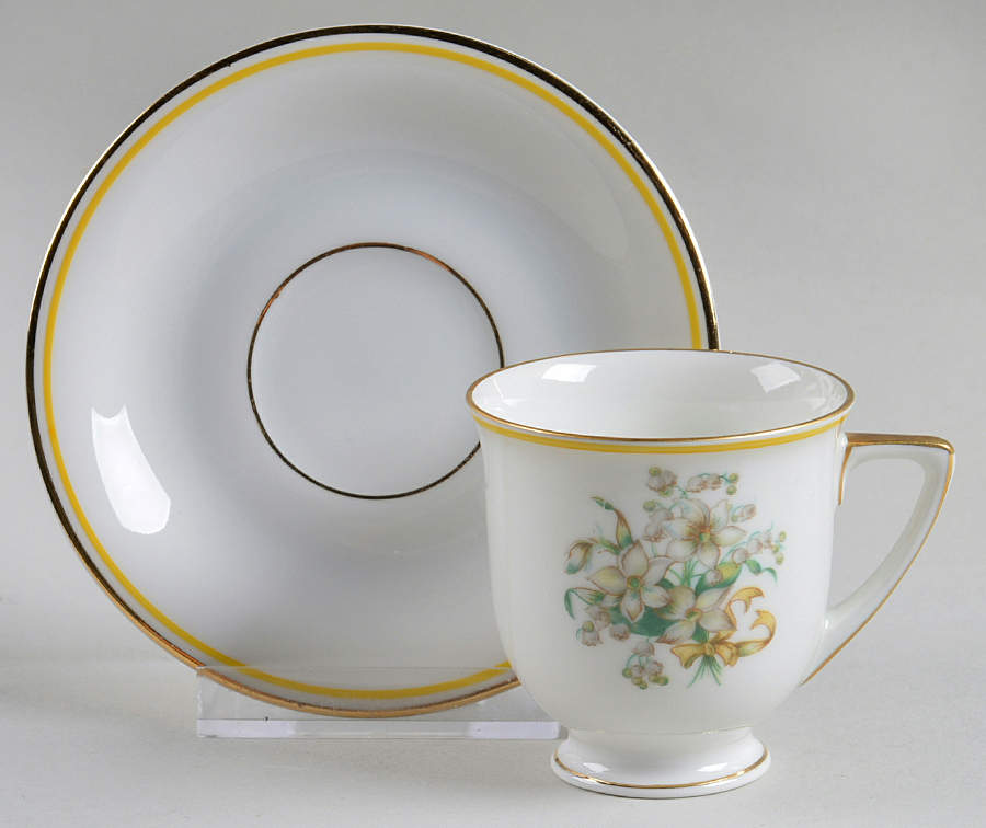 15996 Footed Demitasse Cup & Saucer Set by Heinrich - H&C-1