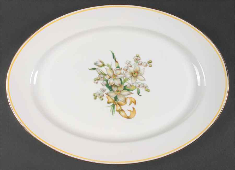 15996 14" Oval Serving Platter by Heinrich - H&C-1