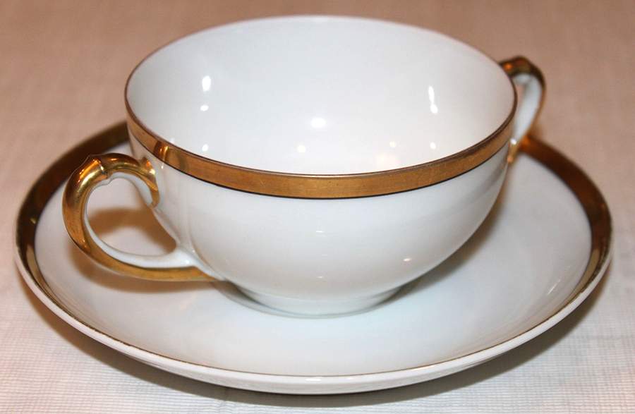 HC234 Flat Bouillon Cup & Saucer by Heinrich - H&C-1