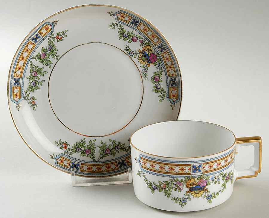10899 Flat Cup & Saucer Set by Heinrich - H&C-1