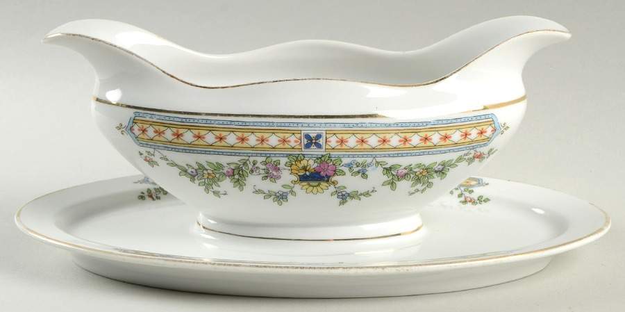 10899 Gravy Boat with Attached Underplate by Heinrich - H&C-1