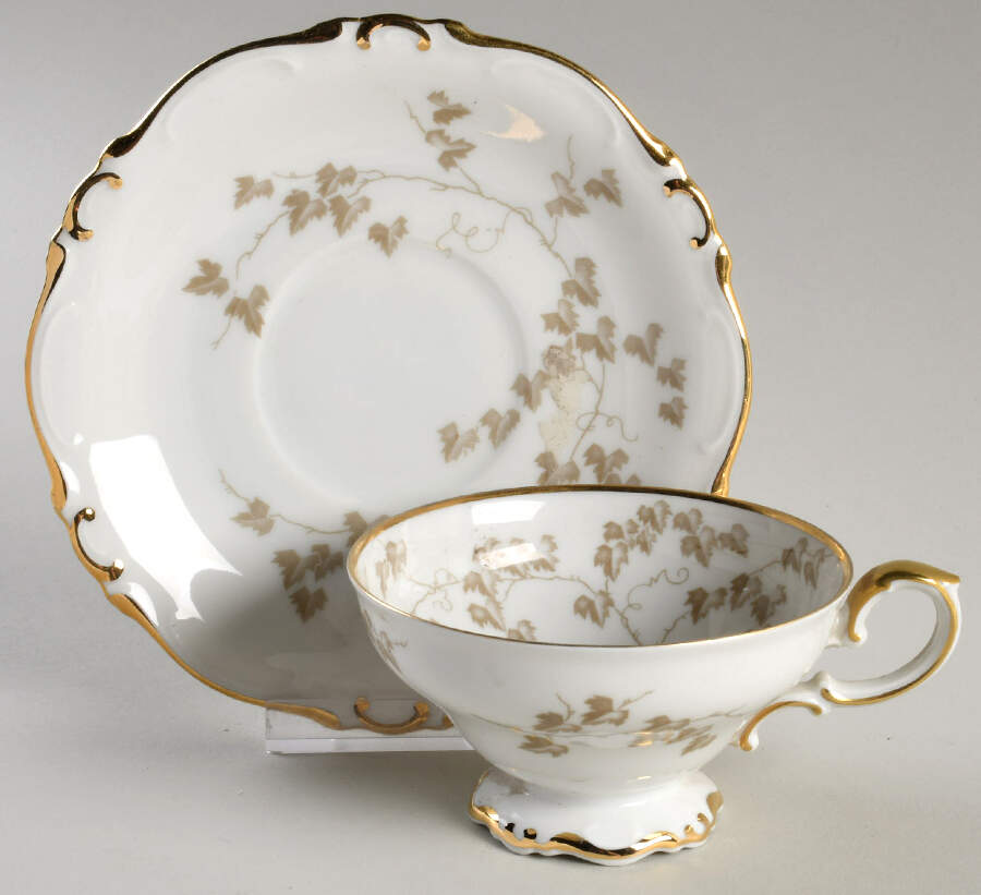 17971 Footed Cup & Saucer Set by Heinrich - H&C-1