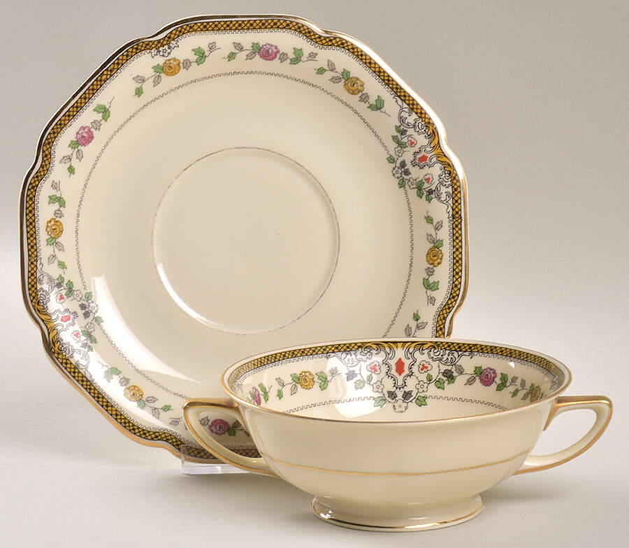 HC317 Cream Soup Bowl & Saucer Set by Heinrich - H&C-1