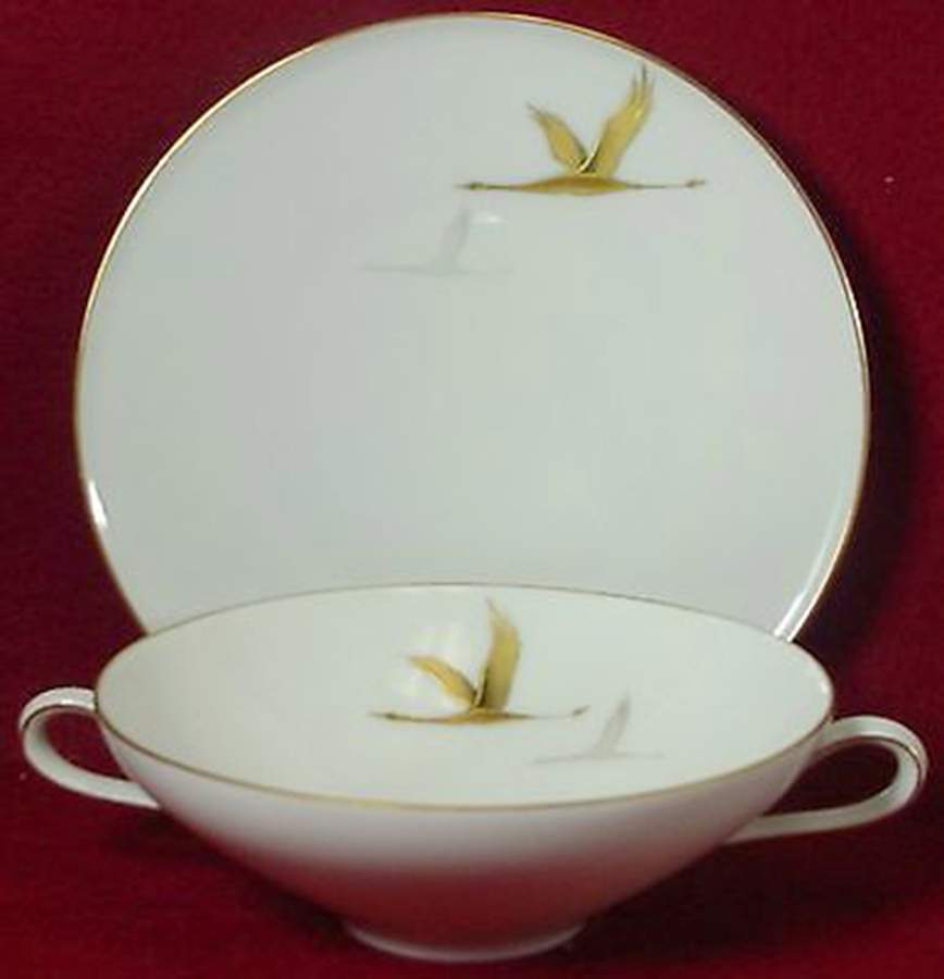 HC367 Flat Cream Soup Bowl & Saucer Set by Heinrich - H&C-1