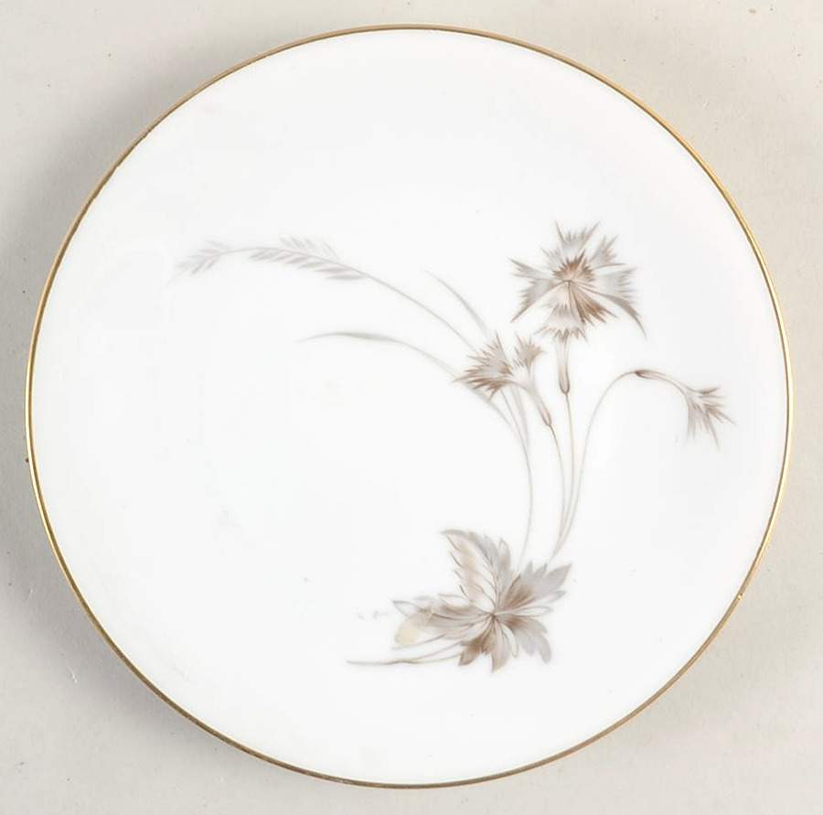 Sepia (White, Gold Trim) Bread & Butter Plate by Heinrich - H&C-1