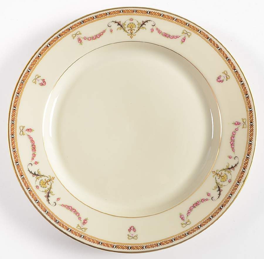 HC481 (Cream Rim, White Center) Salad Plate by Heinrich - H&C-1