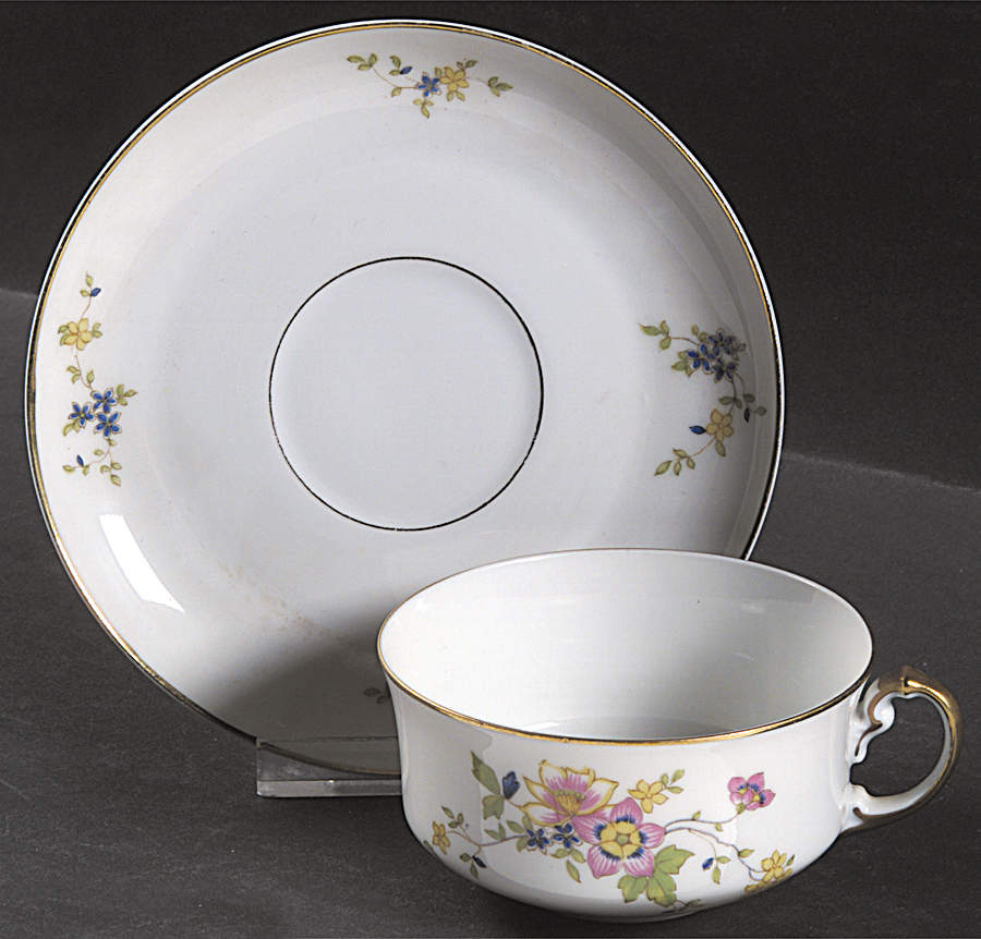 9847 Flat Cup & Saucer Set by Heinrich - H&C-1