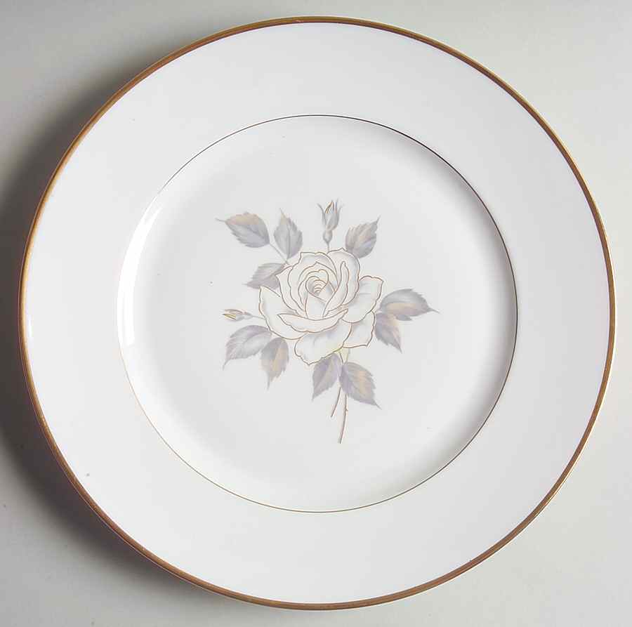 1723 (Floral, Gold Trim) Dinner Plate by Heinrich - H&C-1
