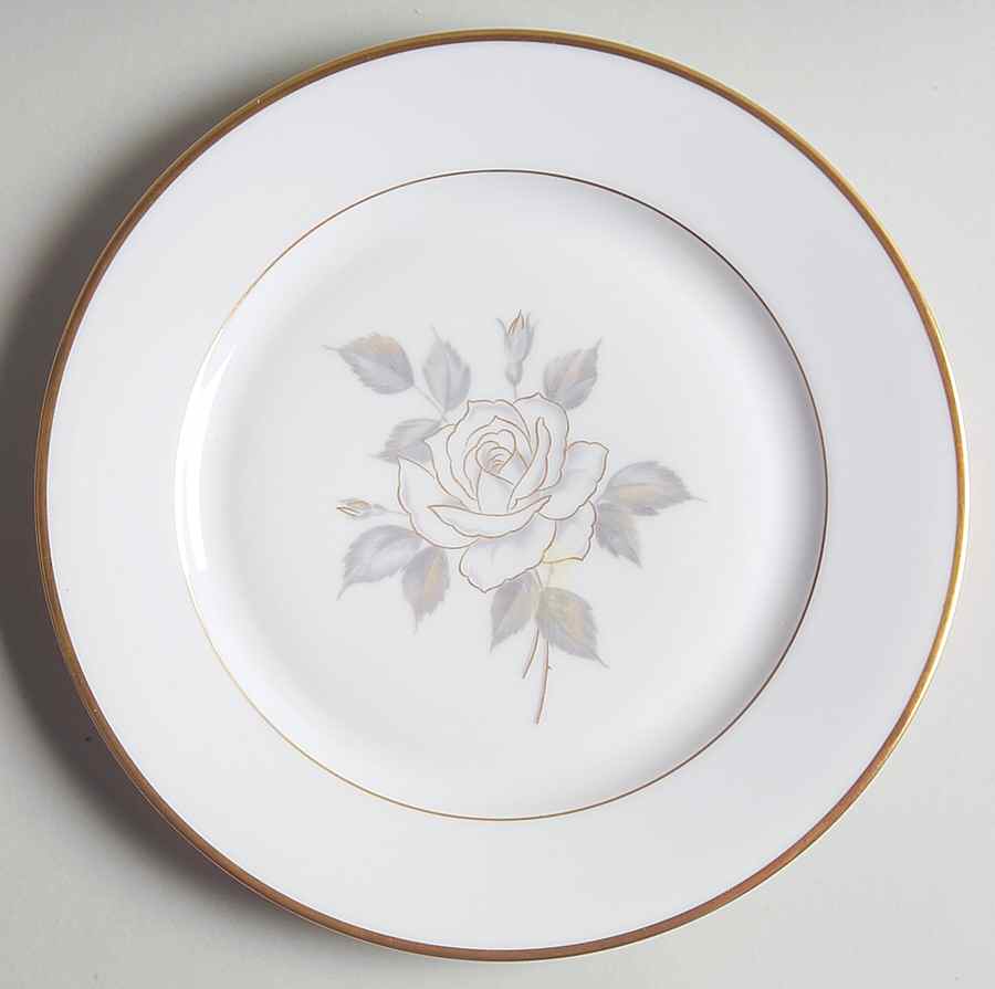 1723 (Floral, Gold Trim) Salad Plate by Heinrich - H&C-1
