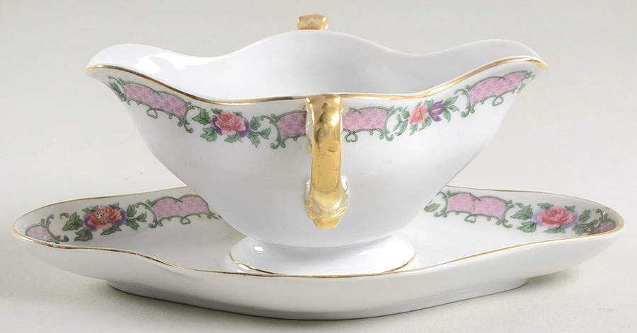 HC66 Gravy Boat with Attached Underplate by Heinrich - H&C-1