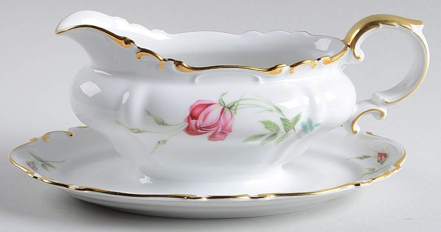 HC67 Gravy Boat with Attached Underplate by Heinrich - H&C-1