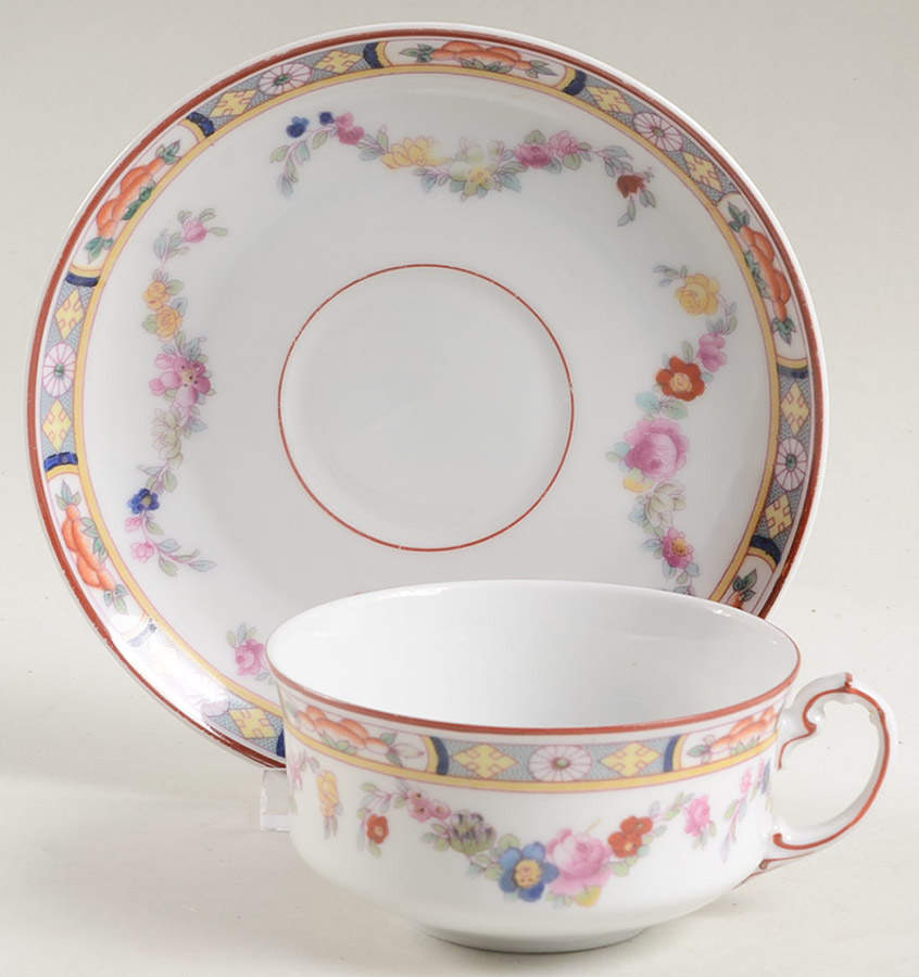 HC7 Flat Cup & Saucer Set by Heinrich - H&C-1