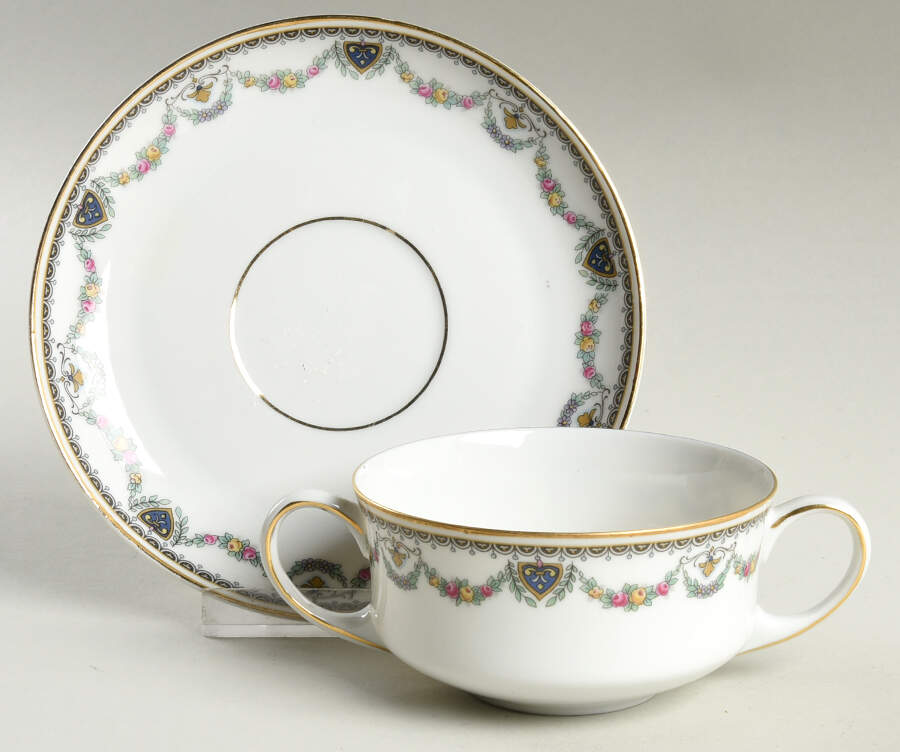 HC86 Flat Bouillon Cup & Saucer by Heinrich - H&C-1