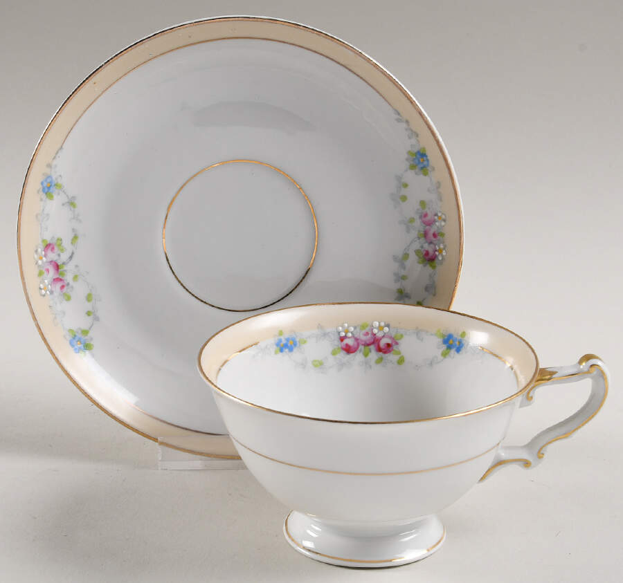 Josephine Footed Cup & Saucer Set by Heinrich - H&C-1