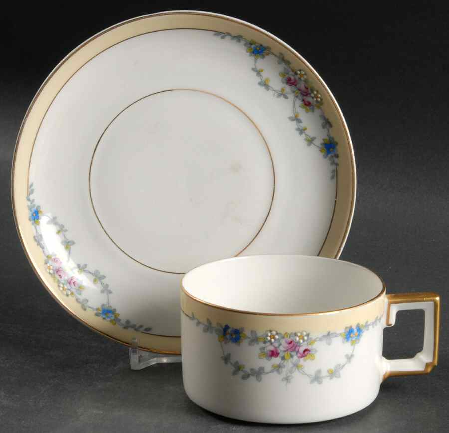 Josephine Flat Cup & Saucer Set by Heinrich - H&C-1