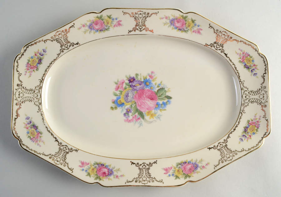 Lady Louise 15" Oval Serving Platter by Heinrich - H&C-1