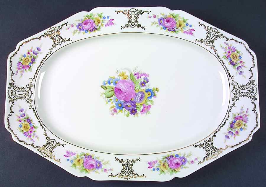 Lady Louise 16" Oval Serving Platter by Heinrich - H&C-1