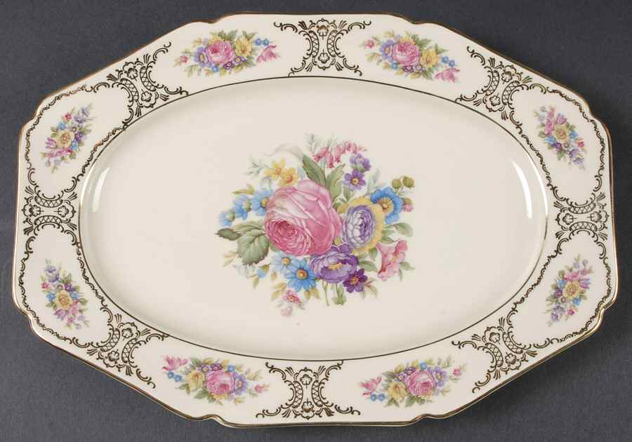 Lady Louise 11" Oval Serving Platter by Heinrich - H&C-1