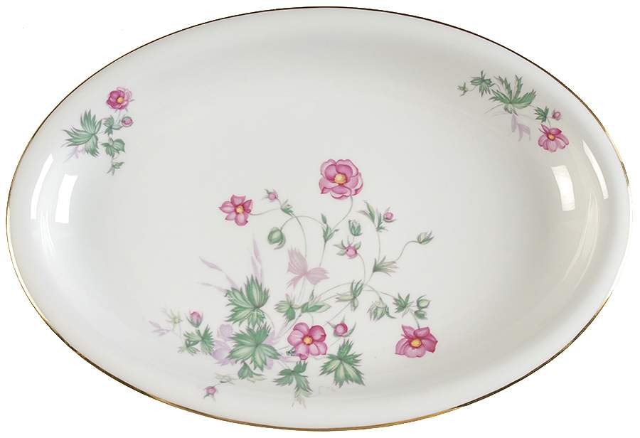 Le Printemps 13" Oval Serving Platter by Heinrich - H&C-1