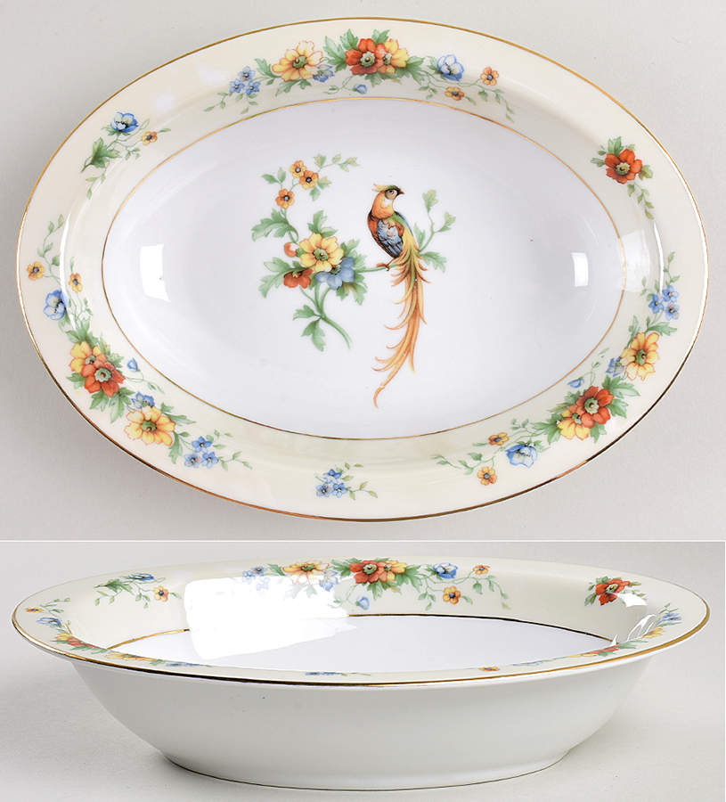 Lorraine 10" Oval Vegetable Bowl by Heinrich - H&C-1