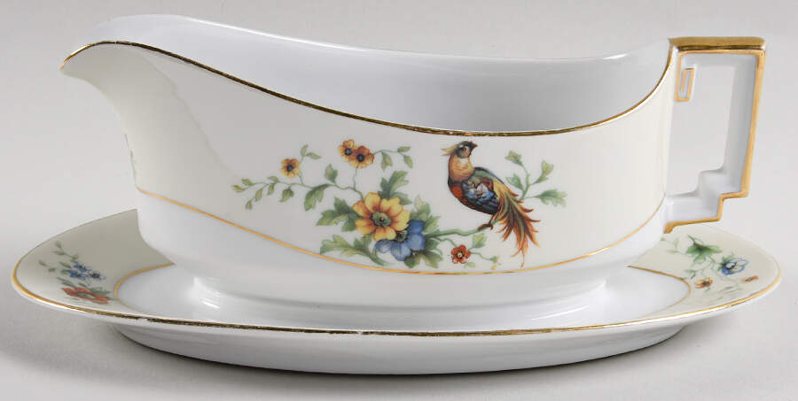 Lorraine Gravy Boat with Attached Underplate by Heinrich - H&C-1