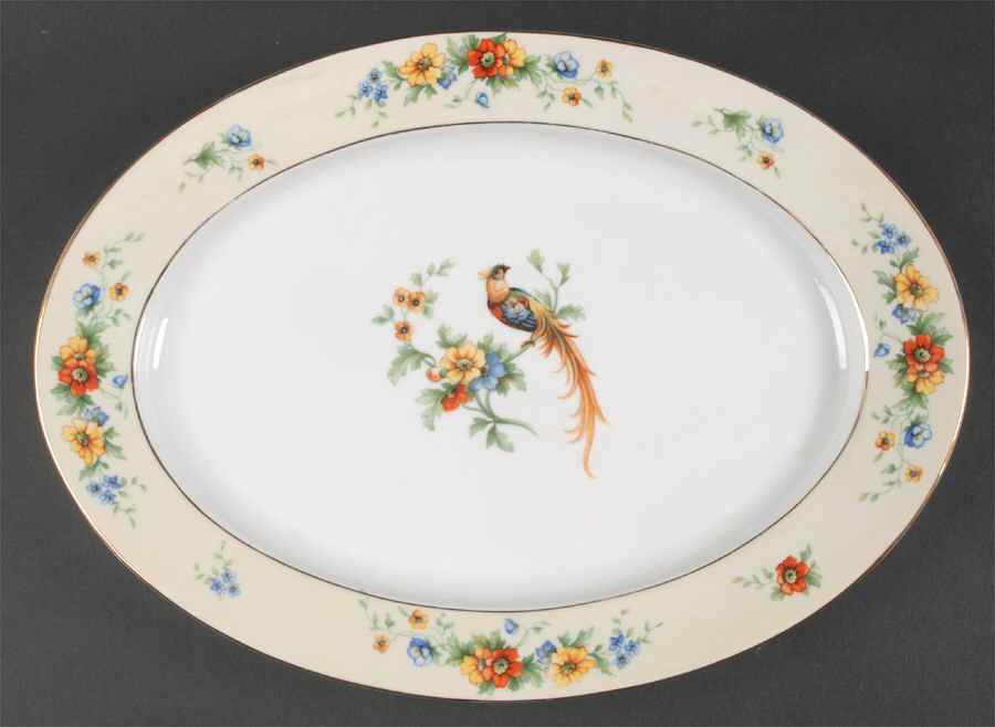 Lorraine 14" Oval Serving Platter by Heinrich - H&C-1