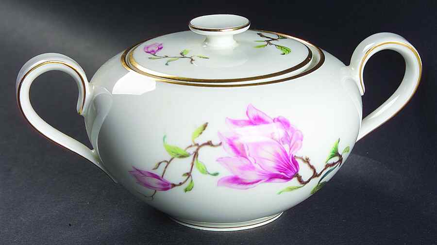 Magnolia Sugar Bowl & Lid by Heinrich - H&C-1