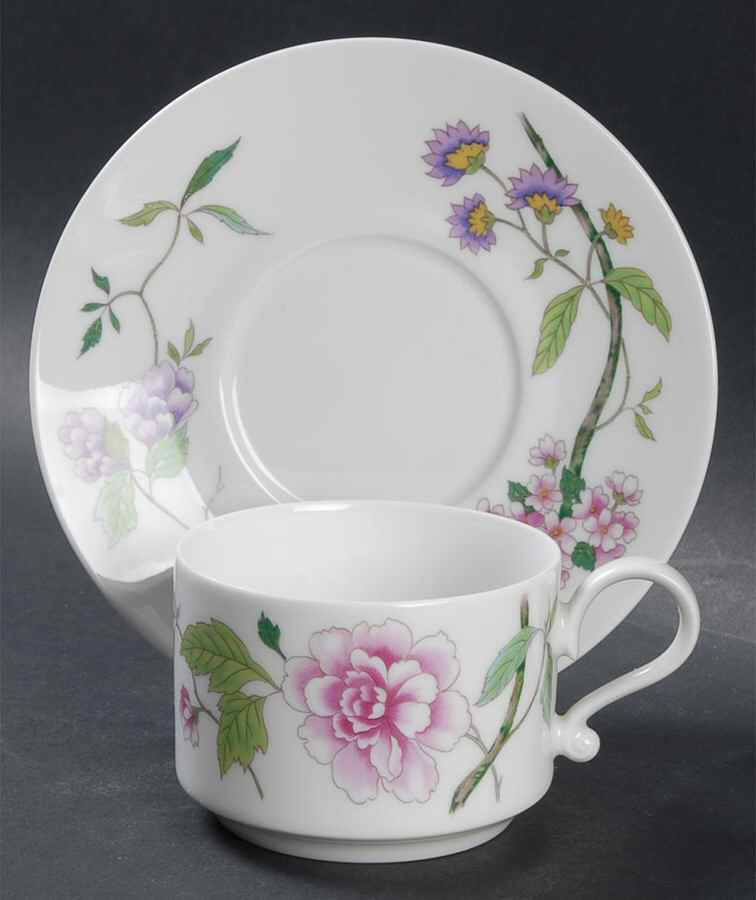 Malaga Flat Cup & Saucer Set by Heinrich - H&C-1