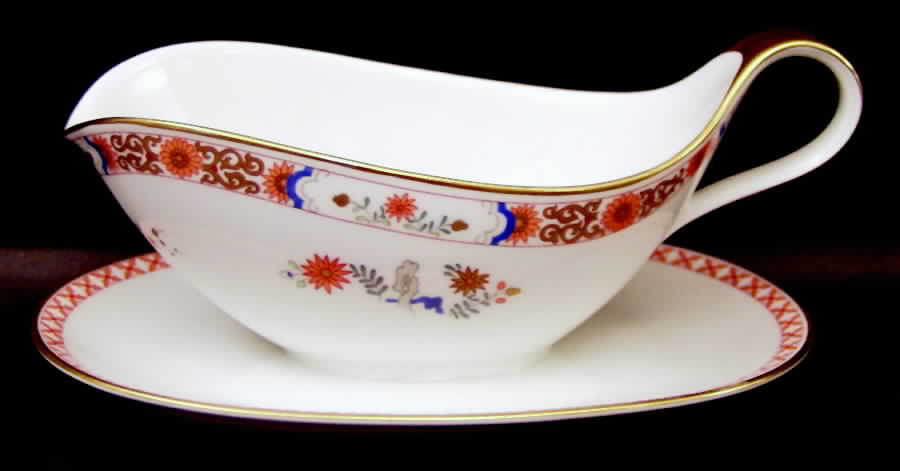 Mandarin Gravy Boat with Attached Underplate by Heinrich - H&C-1